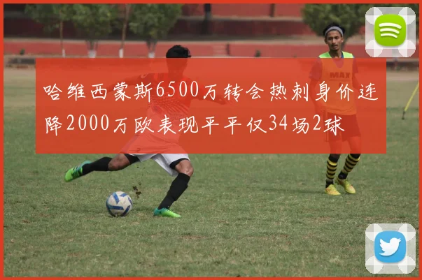 哈维西蒙斯6500万转会热刺身价连降2000万欧表现平平仅34场2球